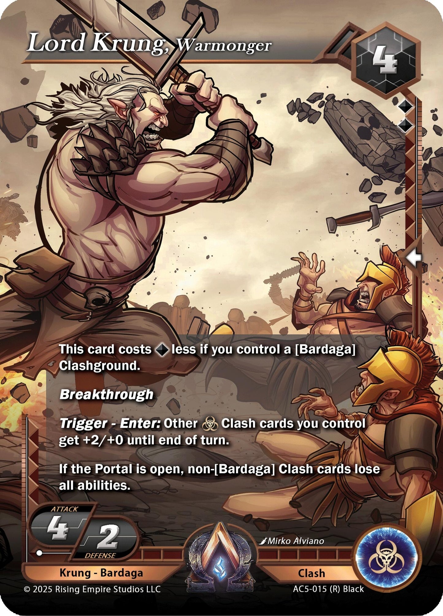 Image for Lord Krung, Warmonger (AC5-015) (AC5) - Alpha Clash