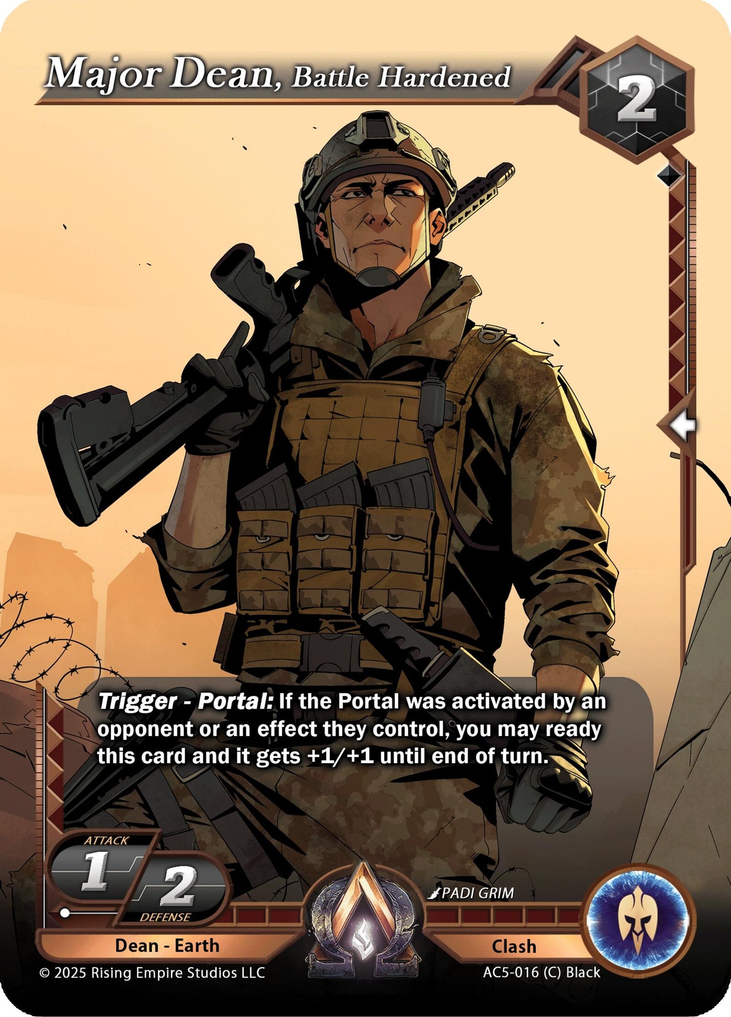 Image for Major Dean, Battle Hardened (AC5-016) (AC5) - Alpha Clash