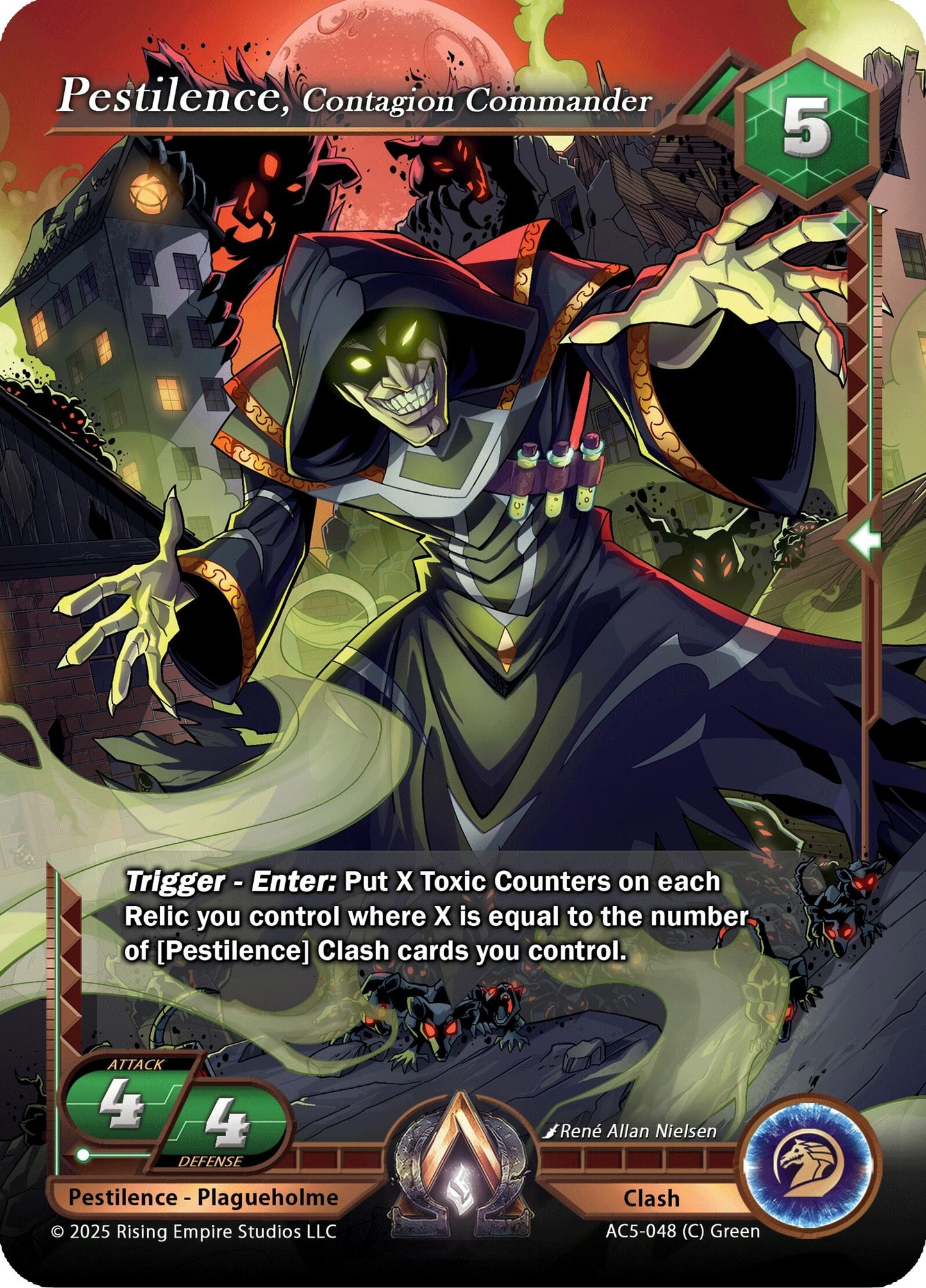Image for Pestilence, Contagion Commander (AC5-048) (AC5) - Alpha Clash