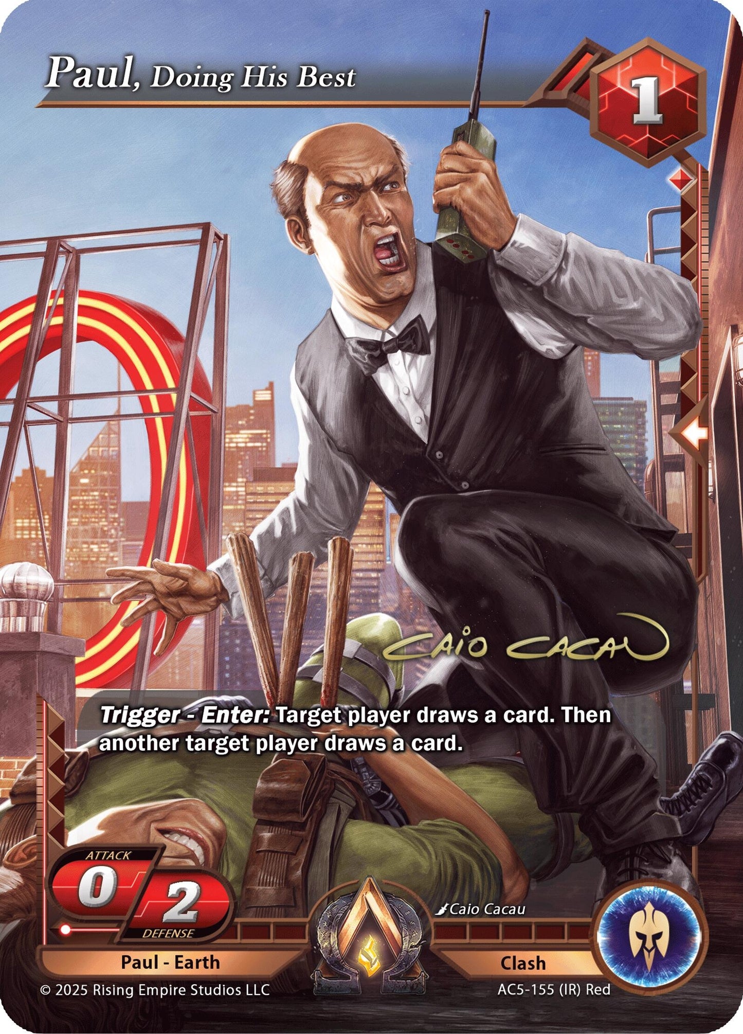 Image for Paul, Doing His Best (Iconic Rare) (AC5-155) (AC5) - Alpha Clash