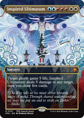 Image for Inspired Ultimatum (Borderless) (107) (Special Guests) - Magic: The Gathering