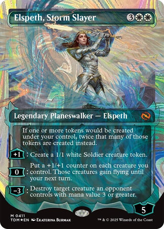 Image for Elspeth, Storm Slayer (Showcase) (Halo Foil) (411) (Tarkir: Dragonstorm) - Magic: The Gathering