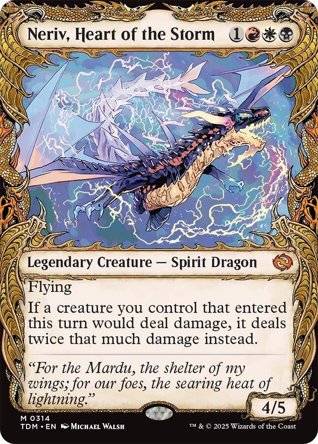 Image for Neriv, Heart of the Storm (Showcase) (314) (Tarkir: Dragonstorm) - Magic: The Gathering