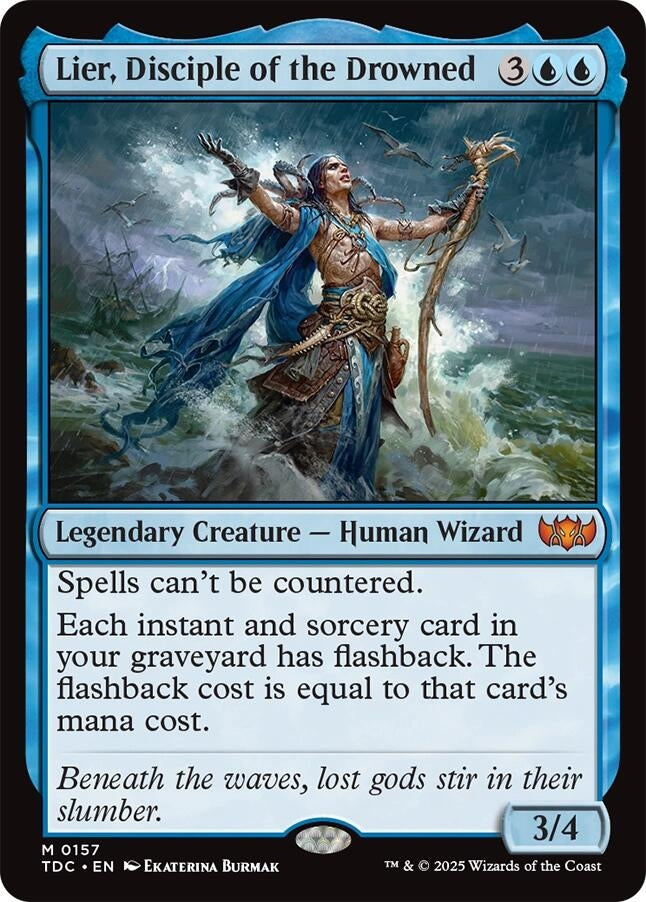 Image for Lier, Disciple of the Drowned (157) (Commander: Tarkir: Dragonstorm) - Magic: The Gathering