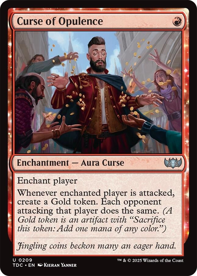 Image for Curse of Opulence (209) (Commander: Tarkir: Dragonstorm) - Magic: The Gathering