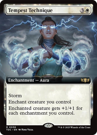 Image for Tempest Technique (Extended Art) (56) (Commander: Tarkir: Dragonstorm) - Magic: The Gathering