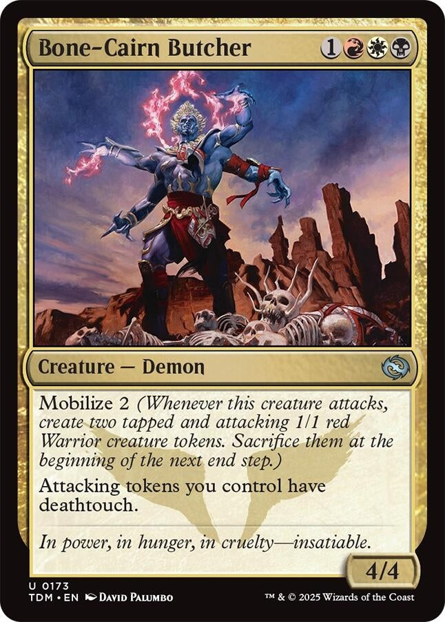 Image for Bone-Cairn Butcher (173) (Tarkir: Dragonstorm) - Magic: The Gathering
