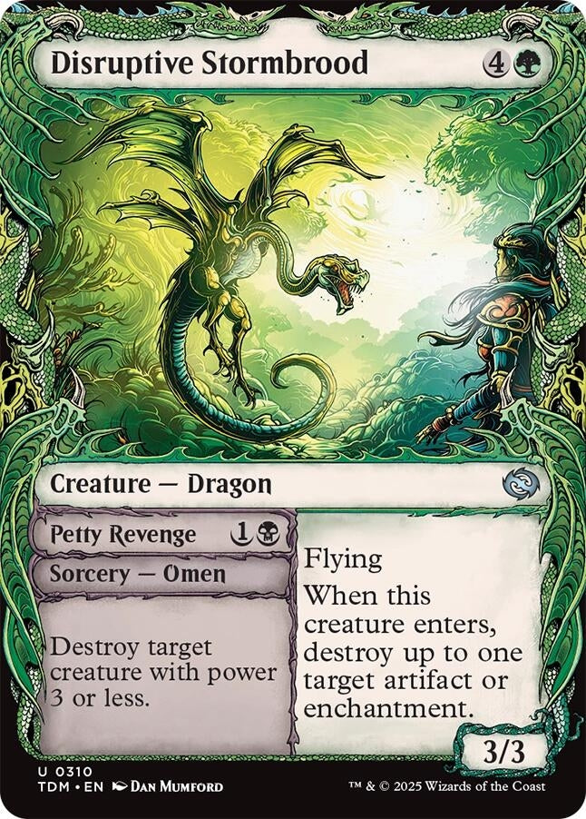 Image for Disruptive Stormbrood (Showcase) (310) (Tarkir: Dragonstorm) - Magic: The Gathering
