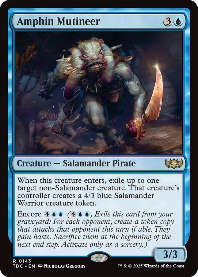 Image for Amphin Mutineer (143) (Commander: Tarkir: Dragonstorm) - Magic: The Gathering