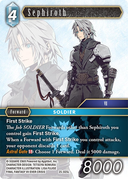Image for Sephiroth (25-025L) (Tears of the Planet) - Final Fantasy TCG