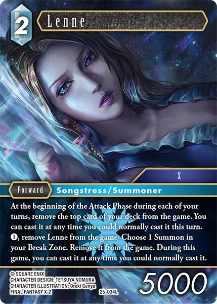 Image for Lenne (25-034L) (Tears of the Planet) - Final Fantasy TCG