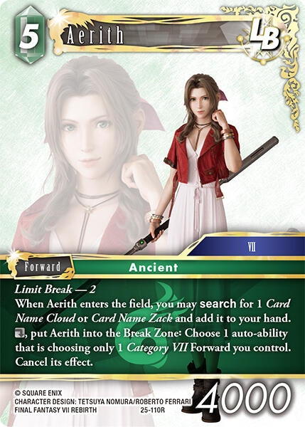 Image for Aerith LB (25-110R) (Tears of the Planet) - Final Fantasy TCG