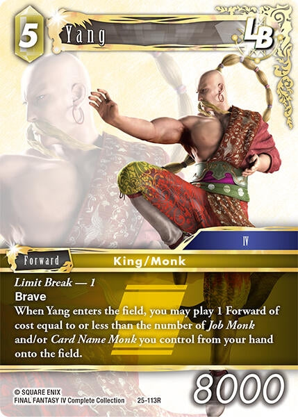 Image for Yang LB (25-113R) (Tears of the Planet) - Final Fantasy TCG