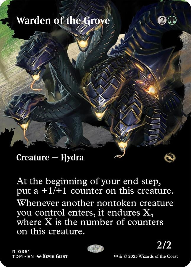 Image for Warden of the Grove (Borderless) (351) (Tarkir: Dragonstorm) - Magic: The Gathering