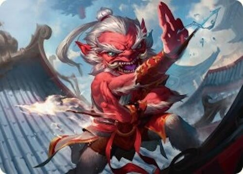 Image for Devoted Duelist Art Card (15/54) (15) (Art Series: Tarkir: Dragonstorm) - Magic: The Gathering