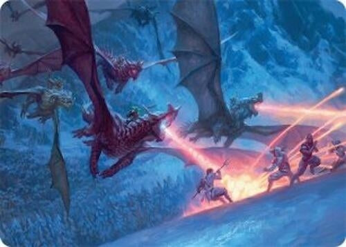Image for Dragonback Assault Art Card (22/54) (22) (Art Series: Tarkir: Dragonstorm) - Magic: The Gathering
