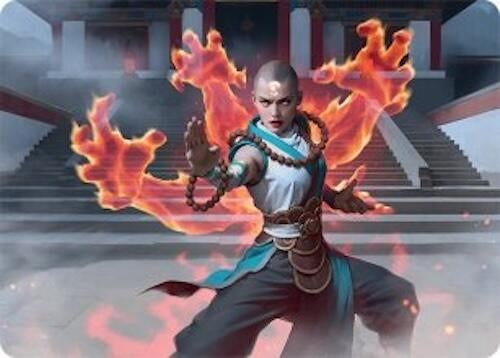 Image for Flamehold Grappler Art Card (24/54) (24) (Art Series: Tarkir: Dragonstorm) - Magic: The Gathering