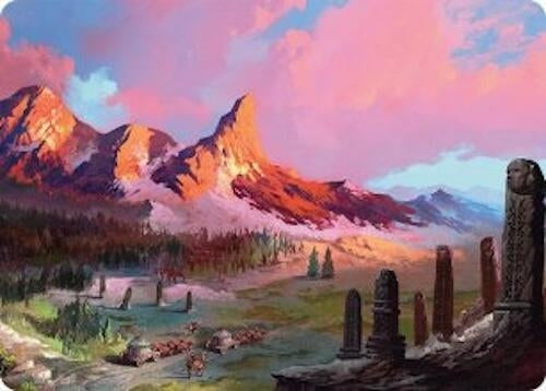 Image for Rugged Highlands Art Card (29/54) (29) (Art Series: Tarkir: Dragonstorm) - Magic: The Gathering