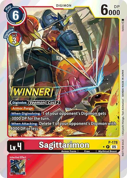 Image for Sagittarimon (Store Tournament 2025 Vol.2 Winner Pack) (P-178 P) (Digimon Promotion Cards) - Digimon Card Game