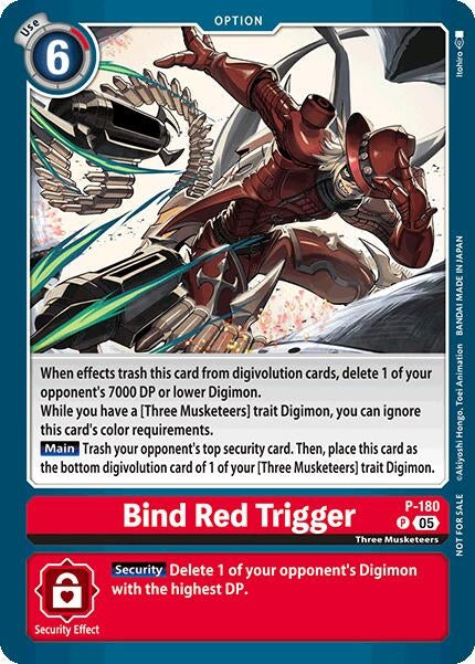 Image for Bind Red Trigger (Store Tournament 2025 Vol.2 Participation Pack) (P-180 P) (Digimon Promotion Cards) - Digimon Card Game