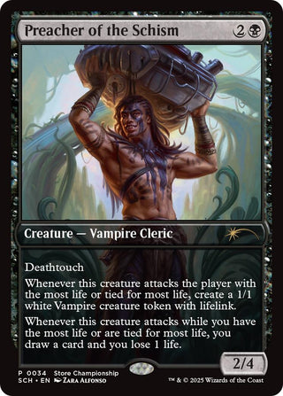 Image for Preacher of the Schism (34) (Game Day & Store Championship Promos) - Magic: The Gathering