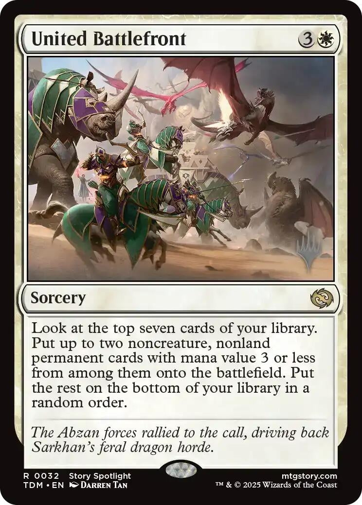 Image for United Battlefront (32) (Promo Pack: Tarkir: Dragonstorm) - Magic: The Gathering