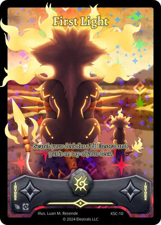 Image for First Light (Full Art) (KSC-10) (Clash! Promos) - Elestrals