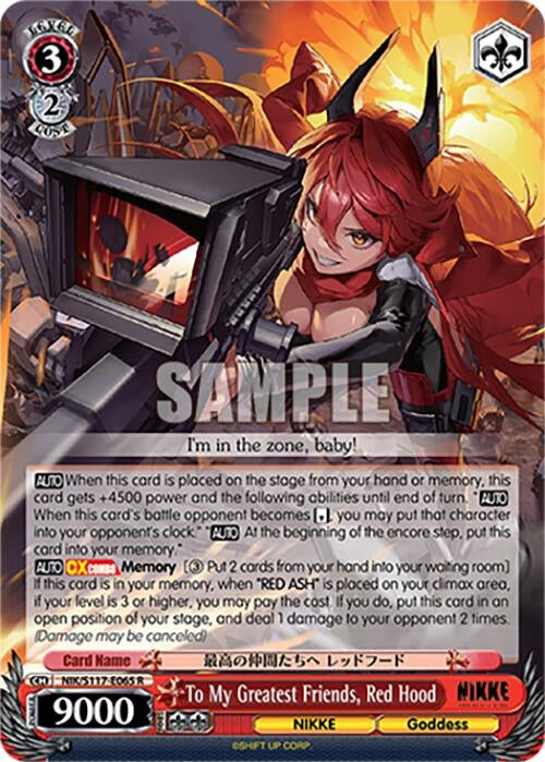 To My Greatest Friends, Red Hood (NIK/S117-E065 R) (GODDESS OF VICTORY: NIKKE)