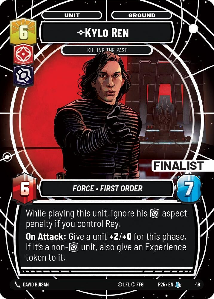Image for Kylo Ren - Killing the Past (Finalist) (49) (Organized Play Promos) - Star Wars: Unlimited