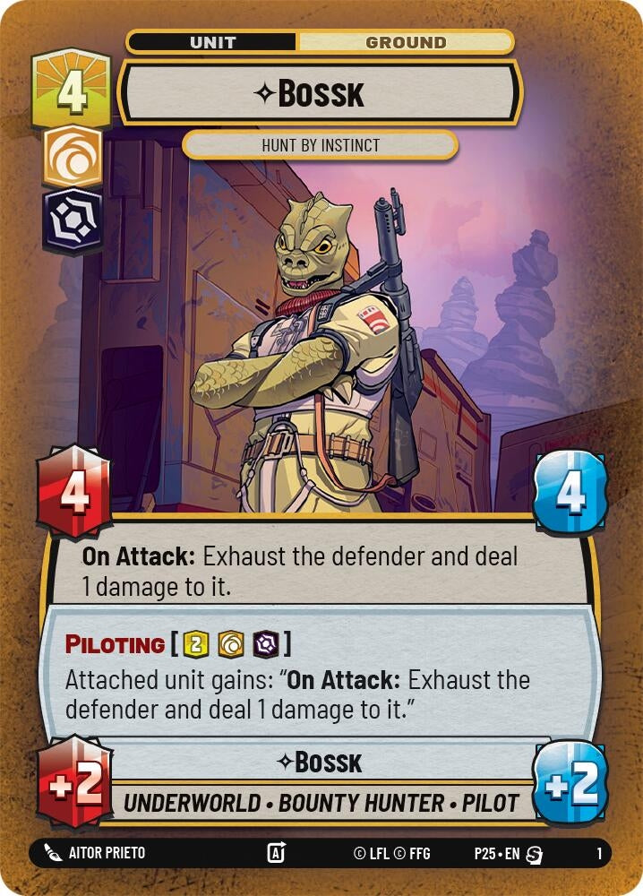 Image for Bossk - Hunt By Instinct (1) (Organized Play Promos) - Star Wars: Unlimited