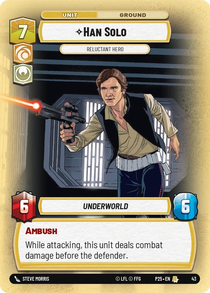 Image for Han Solo - Reluctant Hero (43) (Organized Play Promos) - Star Wars: Unlimited