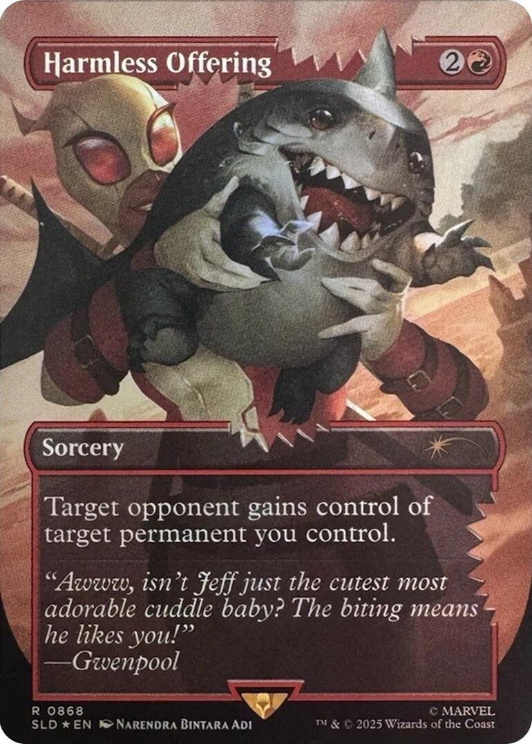 Image for Harmless Offering (Rainbow Foil) (868) (Secret Lair Drop Series) - Magic: The Gathering