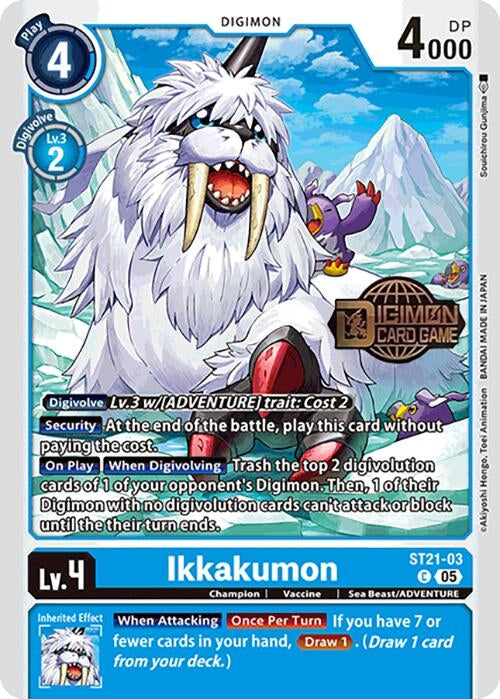 Image for Ikkakumon (ST21-03 C) (Starter Deck 21: Hero of Hope Release Event Cards) - Digimon Card Game