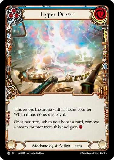 Image for Hyper Driver (Blue) (AMX027) (Armory Deck: Maxx Nitro) - Flesh and Blood TCG