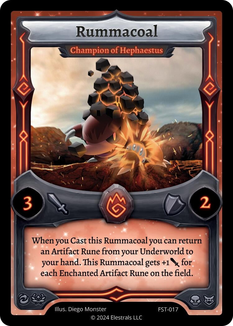 Image for Rummacoal - Champion of Hephaestus (FST-017) (Divine Champions: Firestorm) - Elestrals