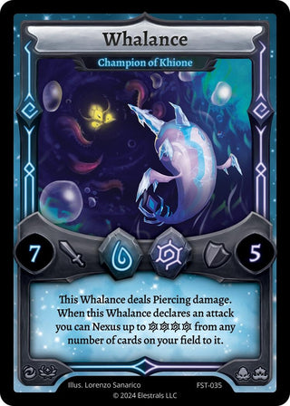 Image for Whalance - Champion of Khione (FST-035) (Divine Champions: Firestorm) - Elestrals