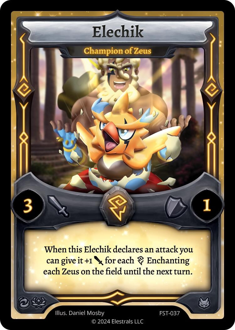 Image for Elechik - Champion of Zeus (FST-037) (Divine Champions: Firestorm) - Elestrals