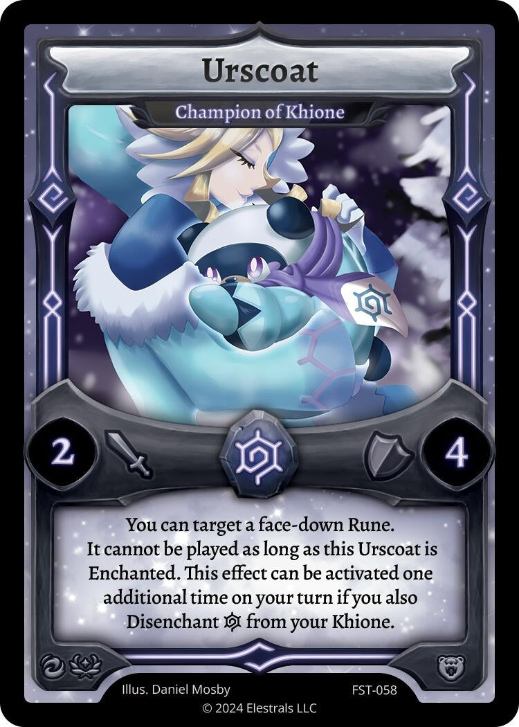 Image for Urscoat - Champion of Khione (FST-058) (Divine Champions: Firestorm) - Elestrals