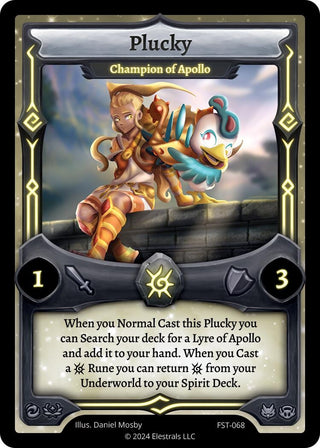 Image for Plucky - Champion of Apollo (FST-068) (Divine Champions: Firestorm) - Elestrals