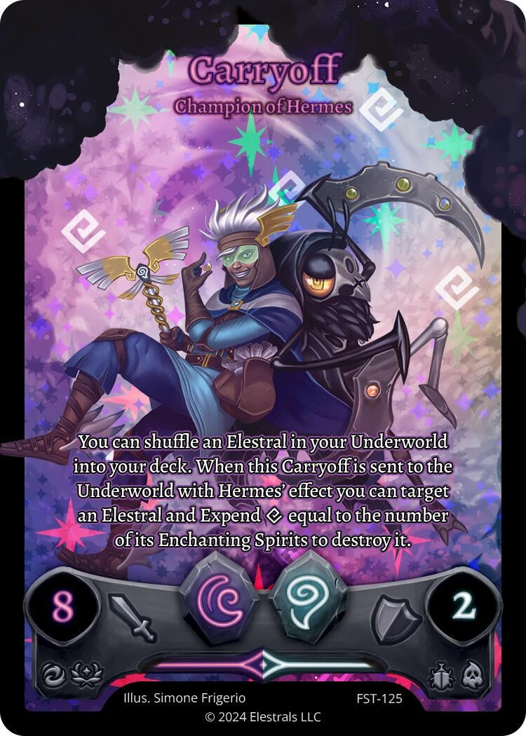 Image for Carryoff - Champion of Hermes (Box Topper) (FST-125) (Divine Champions: Firestorm) - Elestrals