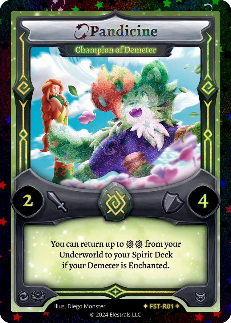 Image for Pandicine - Champion of Demeter (Stellar) (FST-R01) (Divine Champions: Firestorm) - Elestrals