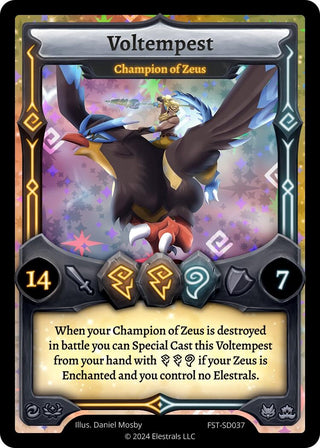 Image for Voltempest - Champion of Zeus (FST-SD037) (Divine Champions: Firestorm Starter Decks) - Elestrals
