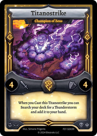 Image for Titanostrike - Champion of Zeus (FST-SD039) (Divine Champions: Firestorm Starter Decks) - Elestrals