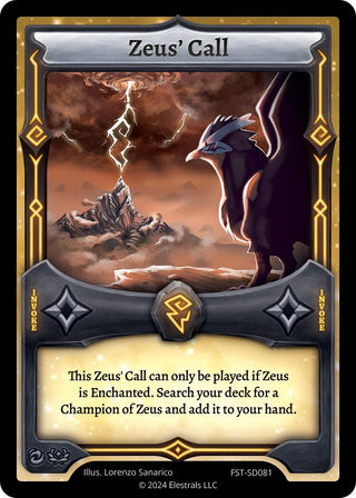 Image for Zeus' Call (FST-SD081) (Divine Champions: Firestorm Starter Decks) - Elestrals