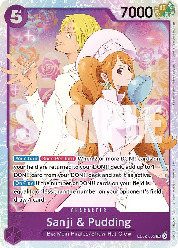 Image for Sanji & Pudding (EB02-035) (Extra Booster: Anime 25th Collection) - One Piece Card Game
