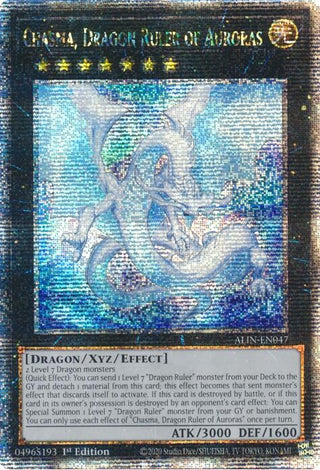 Image for Chasma, Dragon Ruler of Auroras (Quarter Century Secret Rare) (ALIN-EN047) (Alliance Insight) - YuGiOh