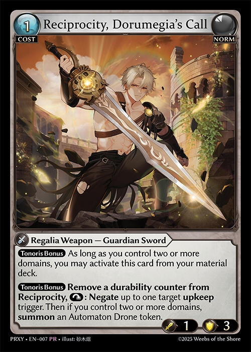 Image for Reciprocity, Dorumegia's Call (007) (Proxia's Vault) - Grand Archive TCG