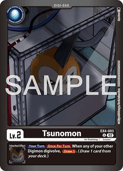 Image for Tsunomon (EX4-003 U) (Limited Card Pack -Billion Bullet-) - Digimon Card Game