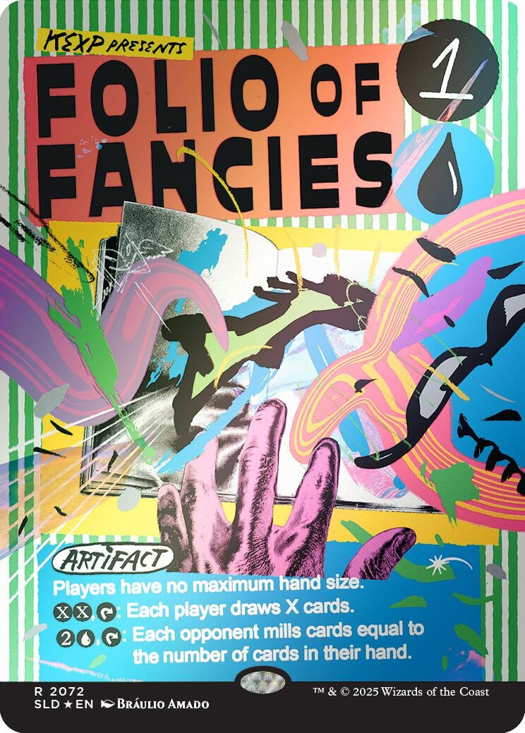 Image for Folio of Fancies (Rainbow Foil) (2072) (Secret Lair Drop Series) - Magic: The Gathering