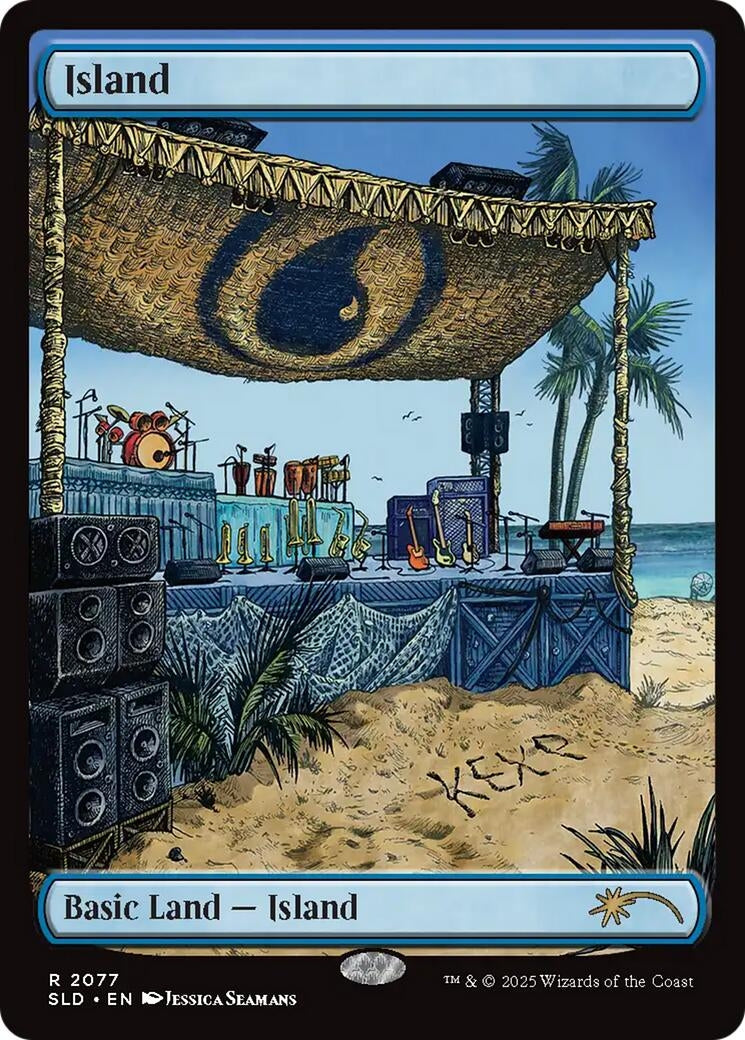 Image for Island (2077) (2077) (Secret Lair Drop Series) - Magic: The Gathering